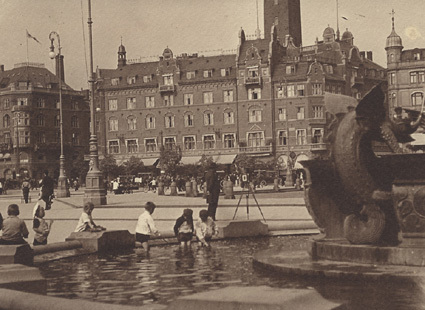 Köpenhamn 1913 Utsigt öfver Rådhusplats.