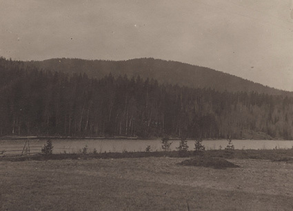 Vanån vid Brintbodarne Dalarne, Maj 1915.