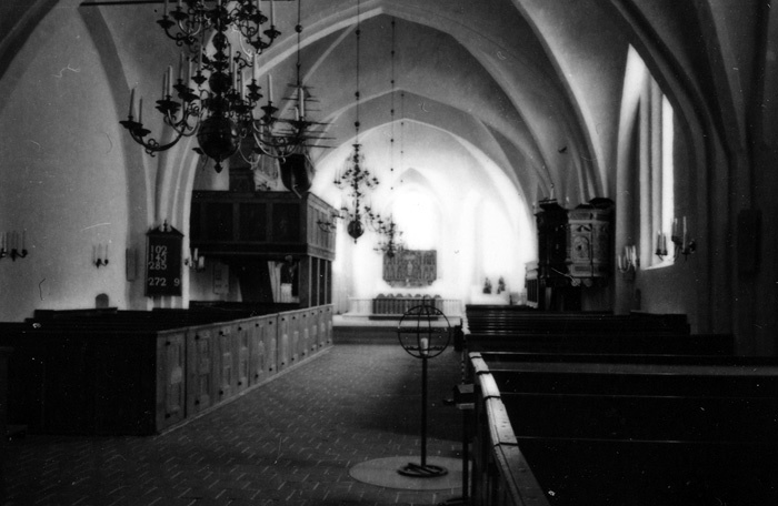 Falsterbo kyrka. Före renoveringen 1988.