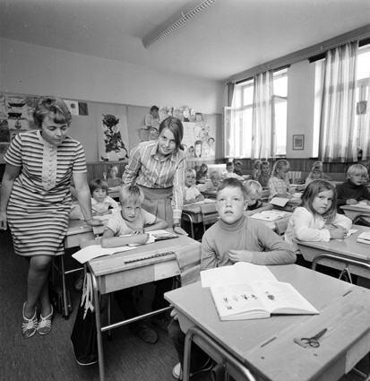 Lärarkandidater i Bromölla Folkskola.