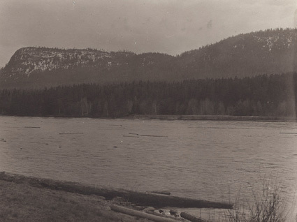 Ö. Dalelfven vid Gåshvarf Dalarne, Maj 1915.