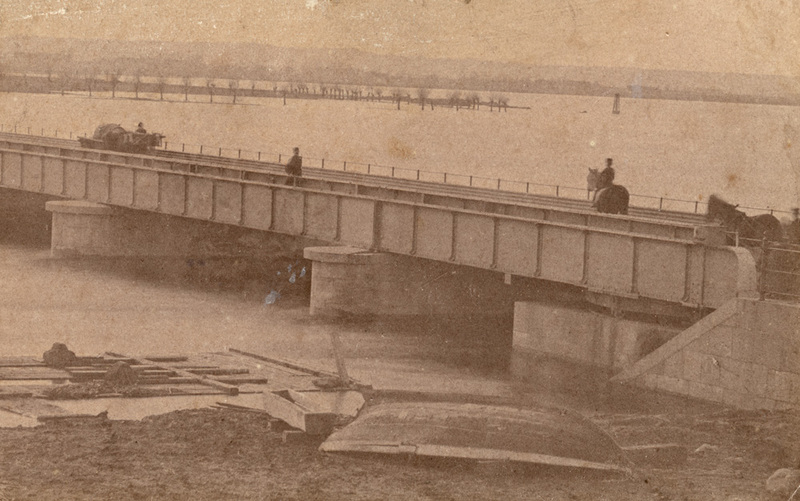 Långebro. Mitten på 1800-talet.