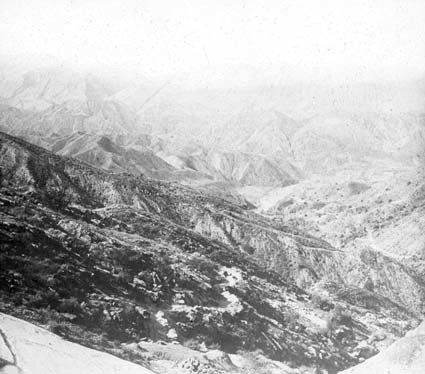 Berglandskap i Tengistan, Irans högland.