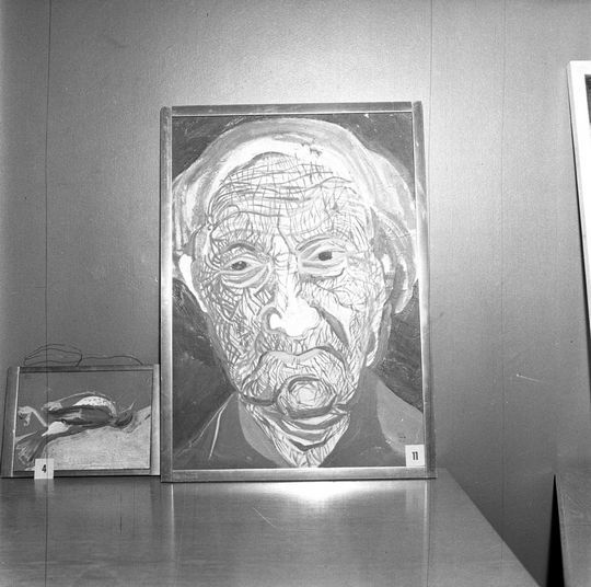 Stoltz utställning i Hammenhög 1957