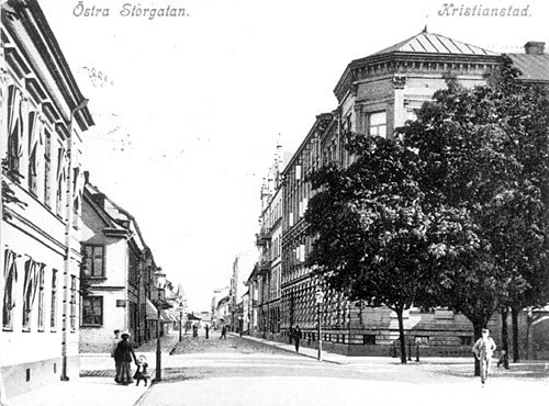 Östra Storgatan, söderut från Stora Torg, Krist...