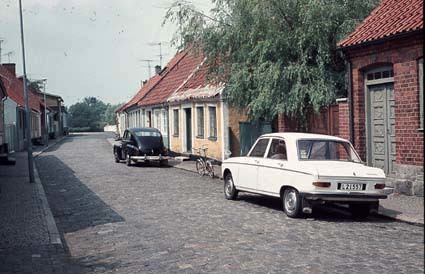 Östergatan i Simrishamn, Skåne, 1971.