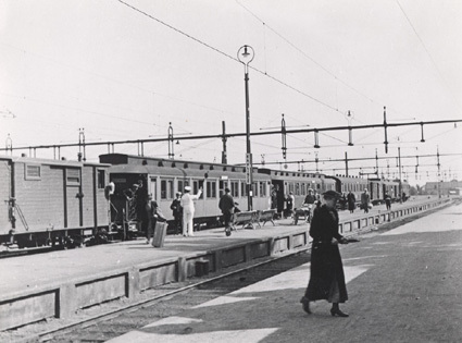 Aug. 1939. Omstigning i Käflinge.