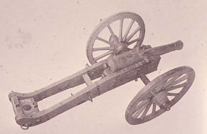 6-pundig kanon, tagen från Frankrike vid Leipzi...