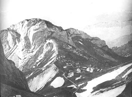 Panorama över Alperna från pilatus.