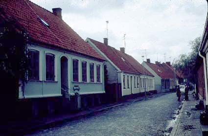 Östergatan i Simrishamn, Skåne, 1971.