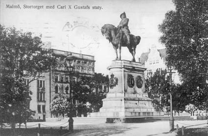 Malmö, Stortorget med Carl X Gustafs staty