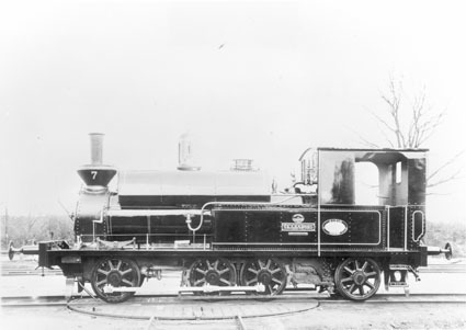 UVHJ. Lok nr 7, N o H  7. Tillverkad 1867 M 46.