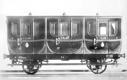 1 Klass personvagn vid SJ 1856. J 9.