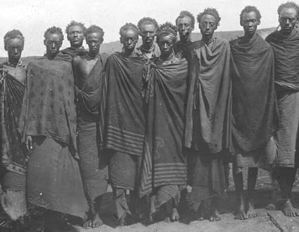 Batussifolk från Ruanda, Tyska Östafrika.