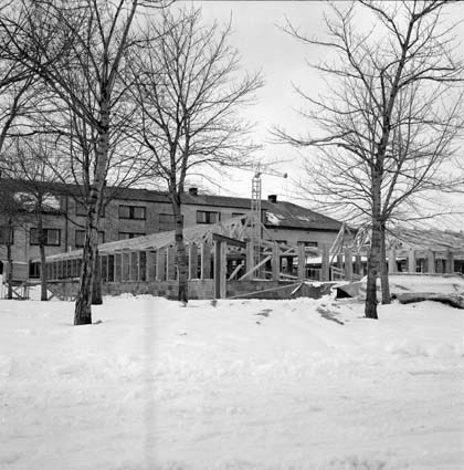 Tillbyggnad av brukskontoret i Bromölla 1960.