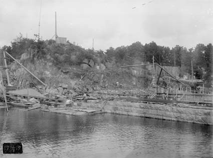 Karlshamns Skeppsvarv och dess utvidgning 1919.