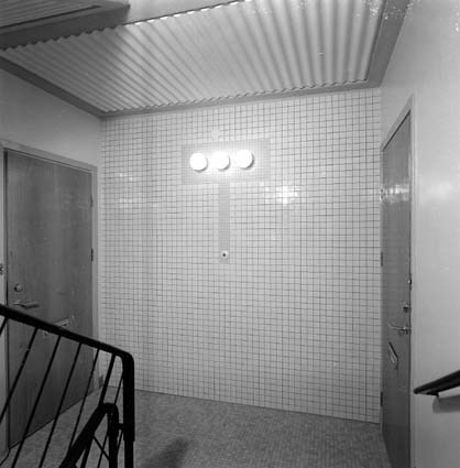 Mosaikhuset i Bromölla, trappuppgång 1955.