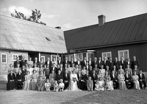 Lindkvists bröllop grupp alla Söndraby.