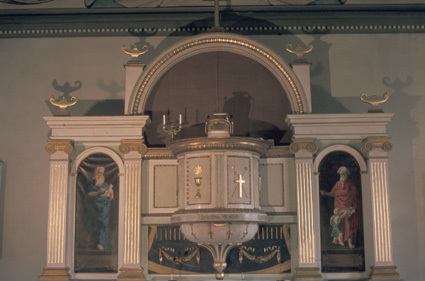 Glimåkra K:a. Altare / Predikstol