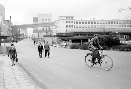 In och utfart på Iföverken 1976.