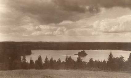 Sommaren 1922. Utsigt från Sjöberg vid Säfsjö, ...
