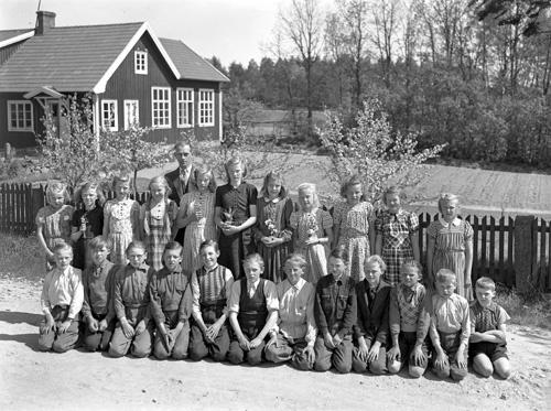 Folkskolan Mölleryd. Lärare Torsten Ågren