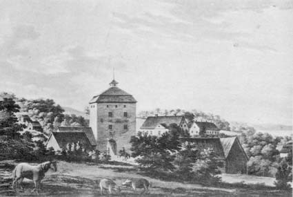 Hofdala 1818 från sydost.