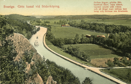 Sverige. Göta kanal vid Söderköping.