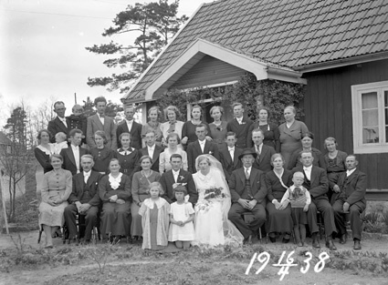 Gösta Ekvalls Värestorp grupp bröllop.