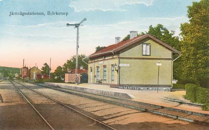 Järnvägsstationen, Björketorp.