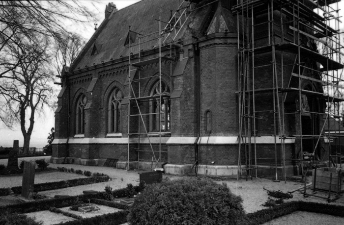 Bjärshögs kyrka. Renovering 1986.