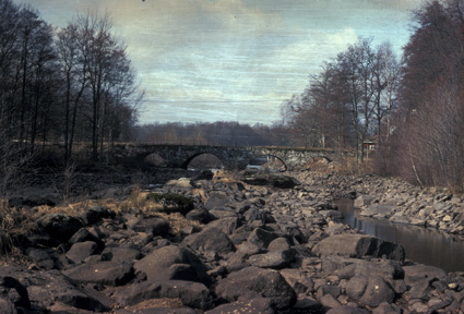 Bro över Helgeå vid Strömsborg.
