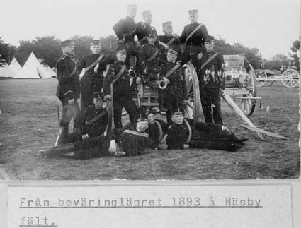 Från beväringslägret 1893 å Näsby fält.