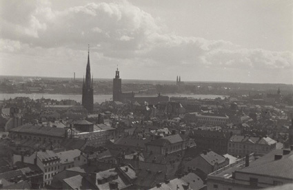 Stockholm, utsikt från Kungstornet 1927