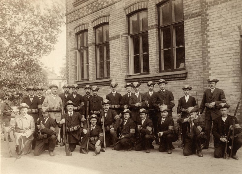 Landstormsmän år 1914 i Kristianstad