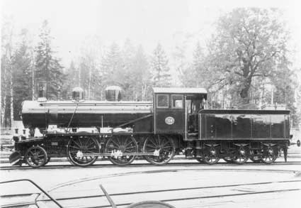 SåNJ. Lok nr. 104.  Motala 523. Tillverkad 1914...