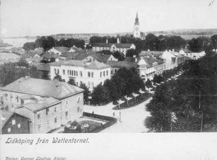 Lidköping från Wattentornet