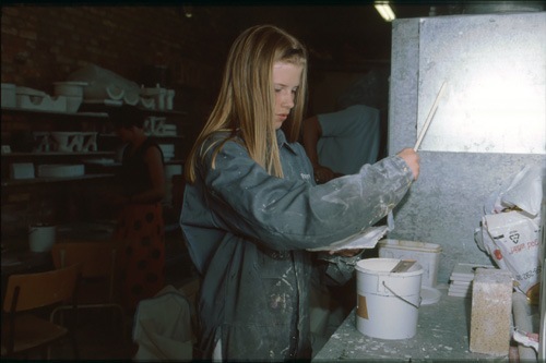 Industrimuseum, elev från Tunnbyskolan 7b. 2000...