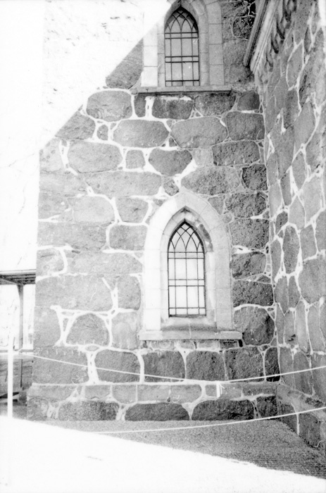 Västra Strö kyrka, före renoveringen 1999. Södr...