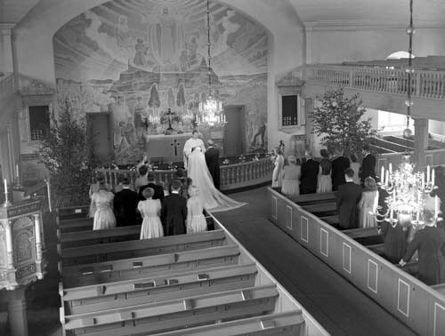 Per Johnsson, Grönhult, bröllop i Vånga kyrka.