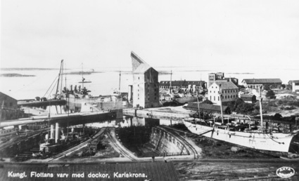 Kungl. Flottans varv med dockor, Karlskrona.