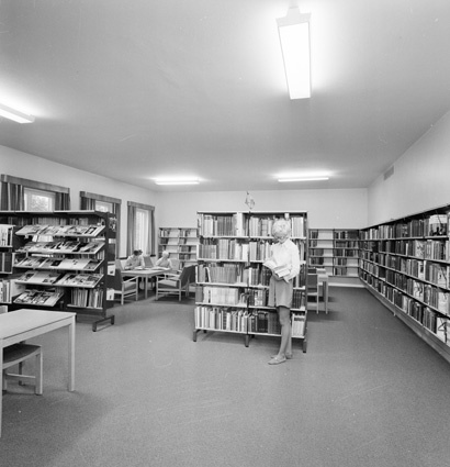 Biblioteket Bromölla, i Folkets Hus.