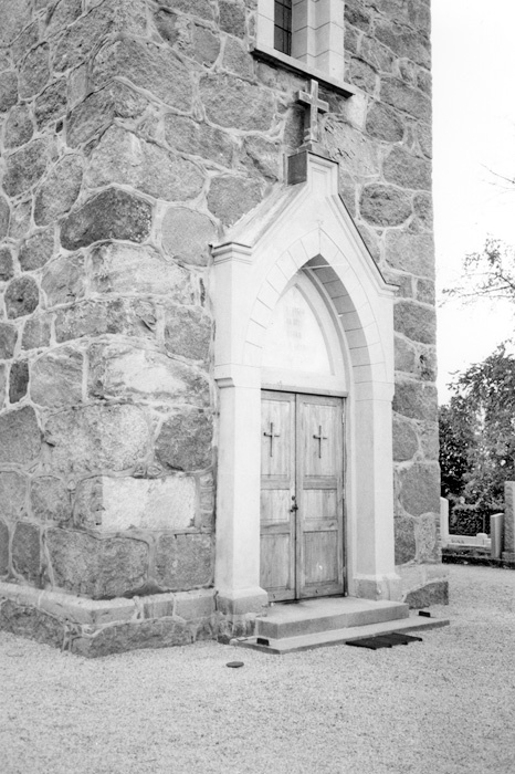 Västra Strö kyrka, efter renoveringen 1999. Fas...