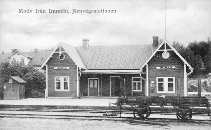 Motiv från Immeln, järnvägsstationen.