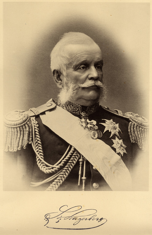 Porträtt på Sven Lagerberg 1822-1905, officer.