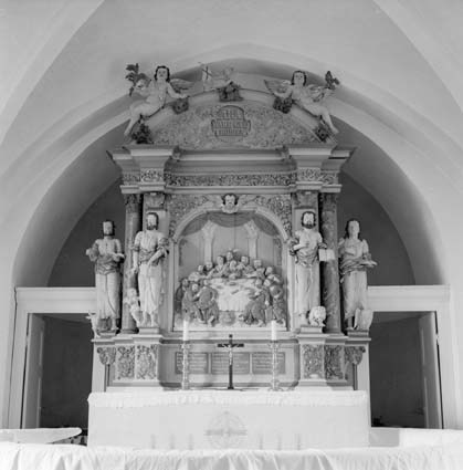 Äsphults socken, kyrkan, altartavla.