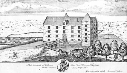 Marsvinsholm 1680 enl Burman-Fisher. 