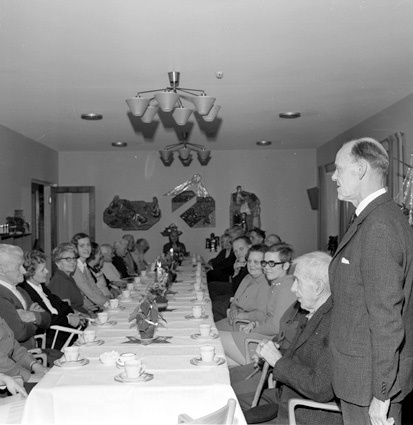 Middag på Brogården 1970.