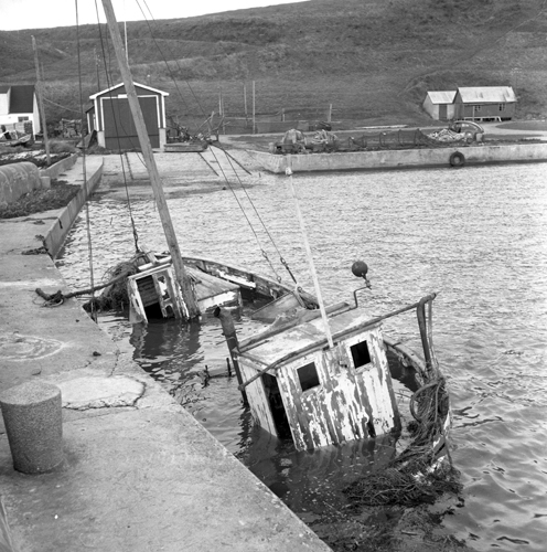 Båt i sank i Kåseberga hamn