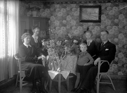Oskar Persson familjen spridd grupp Arkelstorp.